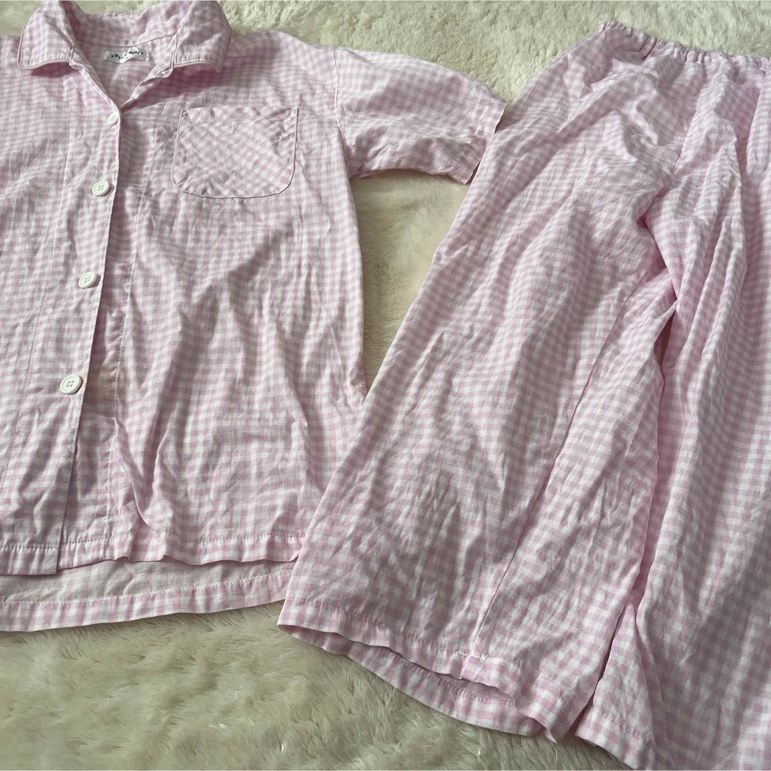 前ボタン　半袖パジャマ キッズ/ベビー/マタニティのキッズ服女の子用(90cm~)(パジャマ)の商品写真