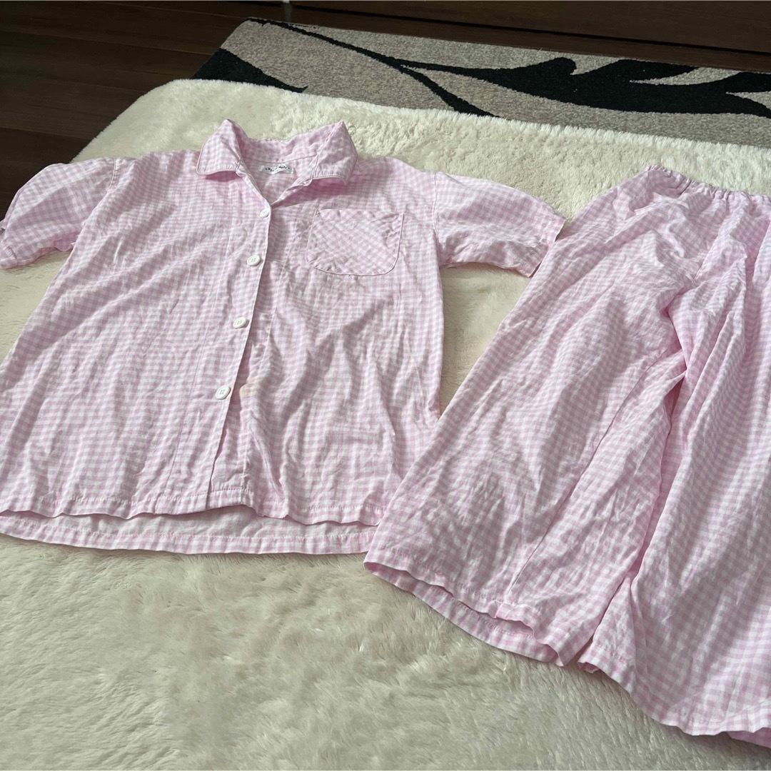 前ボタン　半袖パジャマ キッズ/ベビー/マタニティのキッズ服女の子用(90cm~)(パジャマ)の商品写真
