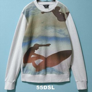 55DSL - 【55DSL】DIESEL サーフアート柄 スウェット