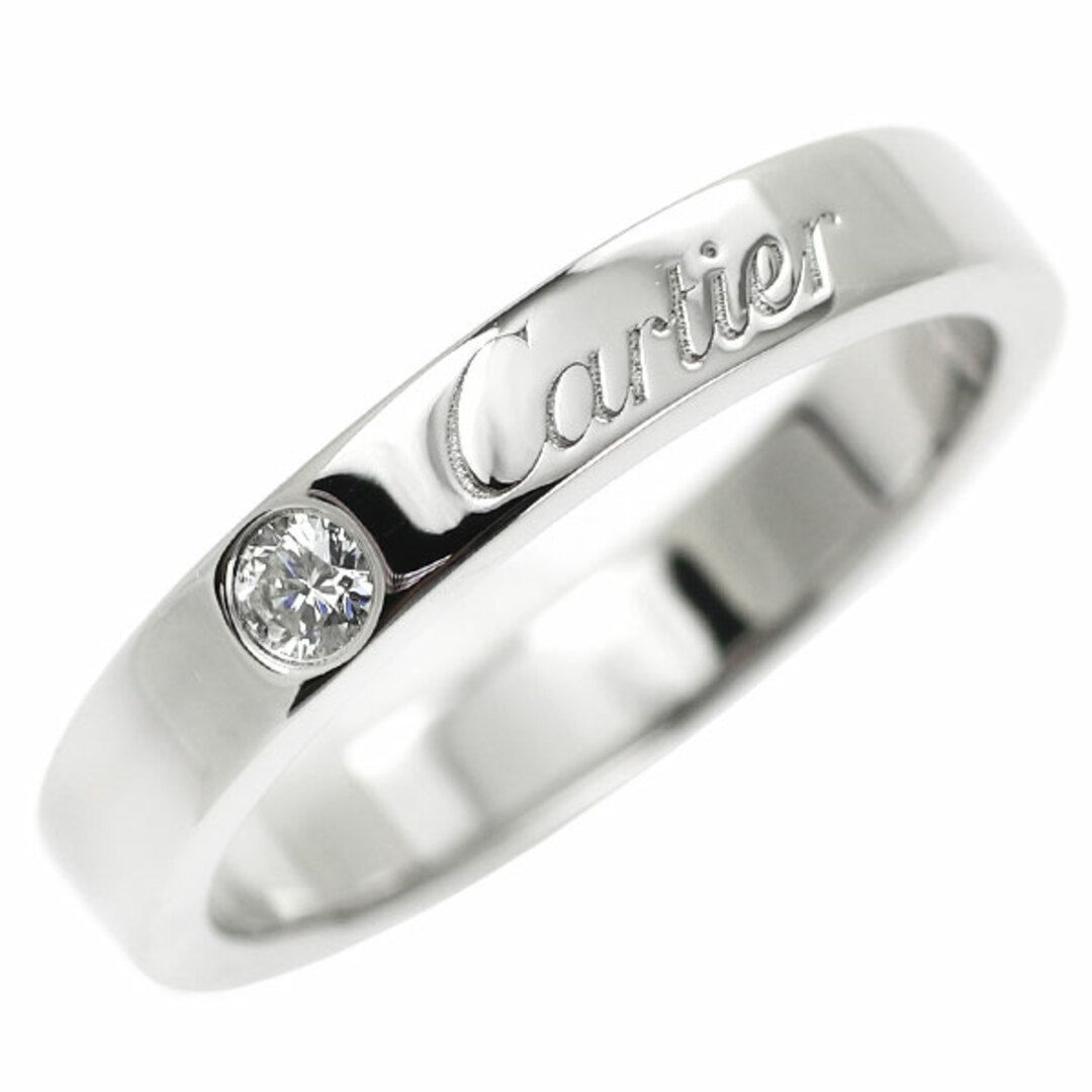 Cartier(カルティエ)のカルティエ Pt950 ダイヤモンド リング エングレーブド 47号 レディースのアクセサリー(リング(指輪))の商品写真