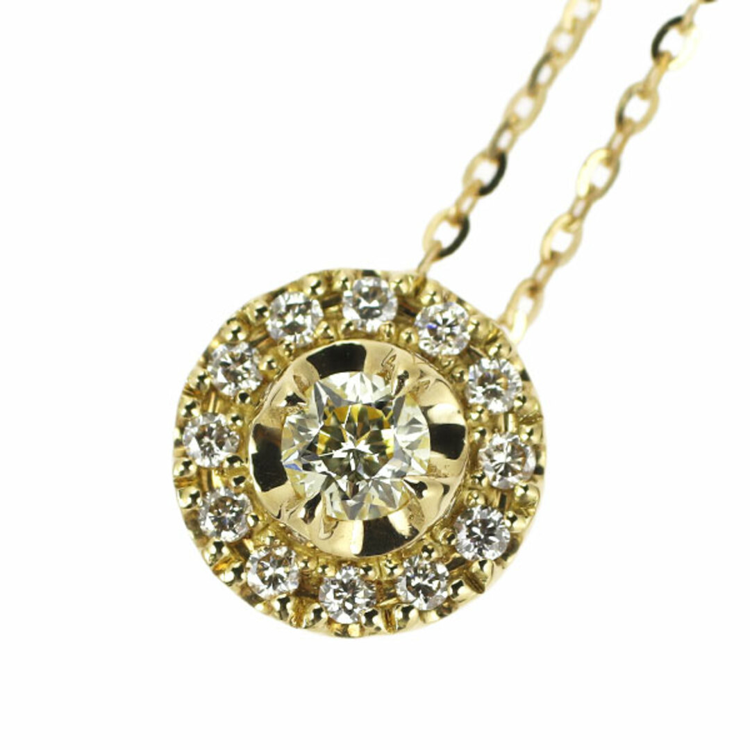 wish upon a star K18YG ダイヤモンド ペンダントネックレス 0.080ct D0.05ct レディースのアクセサリー(ネックレス)の商品写真