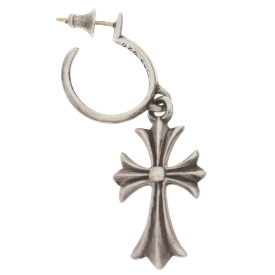 Chrome Hearts(クロムハーツ)のCHROME HEARTS クロムハーツ TINY CH CROSS/タイニーCHクロスフープピアス シルバー メンズのアクセサリー(ピアス(片耳用))の商品写真