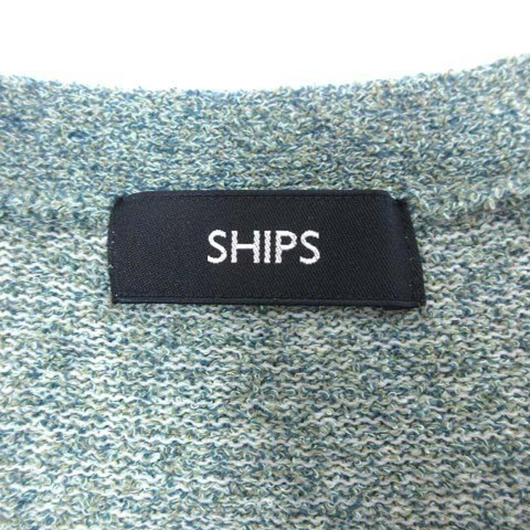 SHIPS(シップス)のシップス SHIPS カーディガン ニット Vネック 長袖 S 緑 グリーン メンズのトップス(カーディガン)の商品写真