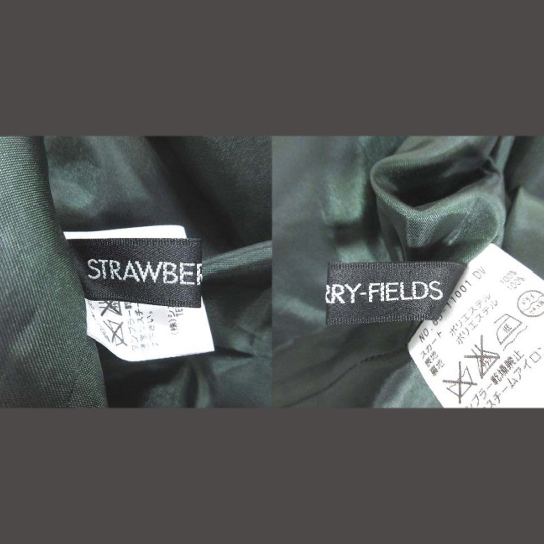 STRAWBERRY-FIELDS(ストロベリーフィールズ)のストロベリーフィールズ タイトスカート ロング ウエストマーク 緑 ■MO レディースのスカート(ロングスカート)の商品写真