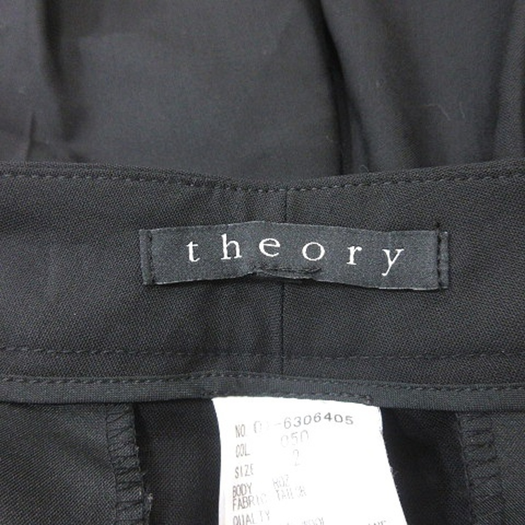 theory(セオリー)のセオリー  ハーフパンツ ショート ウール 2 黒 ブラック /YI レディースのパンツ(その他)の商品写真