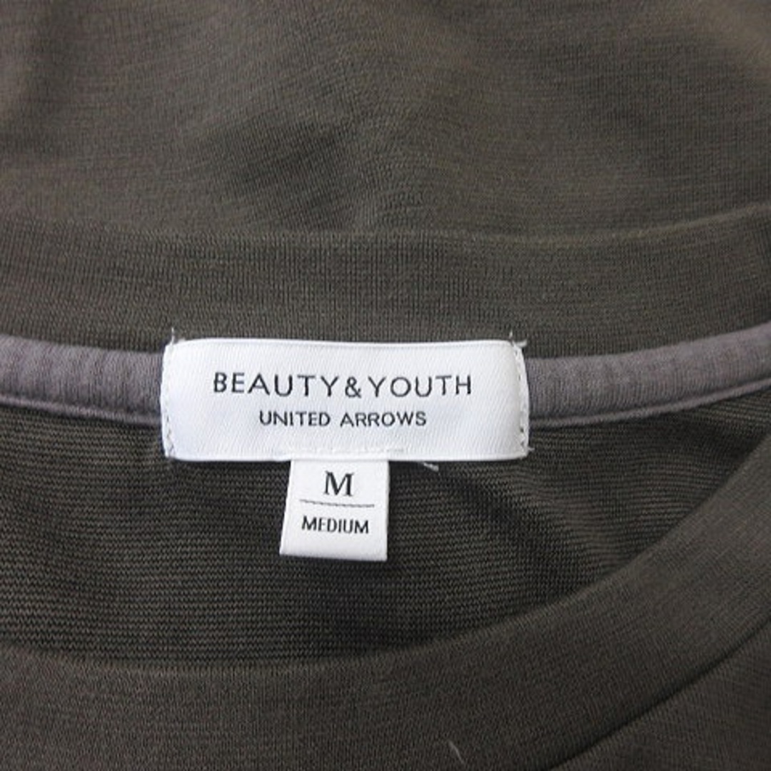 BEAUTY&YOUTH UNITED ARROWS(ビューティアンドユースユナイテッドアローズ)のビューティー&ユース Tシャツ カットソー 半袖 M 茶 ブラウン /YI メンズのトップス(Tシャツ/カットソー(半袖/袖なし))の商品写真