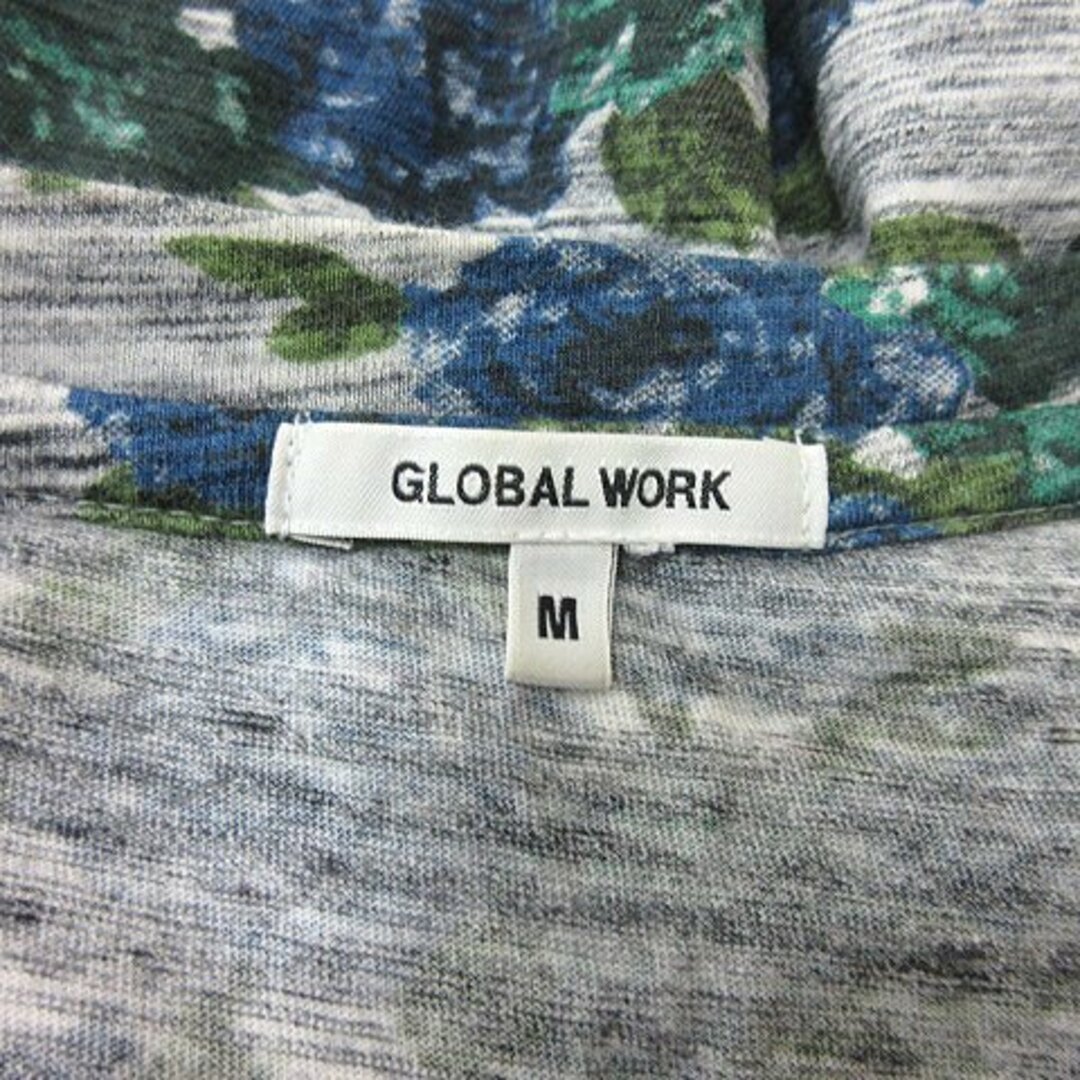 GLOBAL WORK(グローバルワーク)のグローバルワーク Tシャツ カットソー 半袖 花柄 M マルチカラー /YI レディースのトップス(Tシャツ(半袖/袖なし))の商品写真