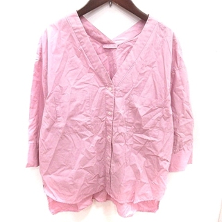 BARNYARDSTORM - バンヤードストーム シャツ ブラウス スキッパーカラー 長袖 1 ピンク