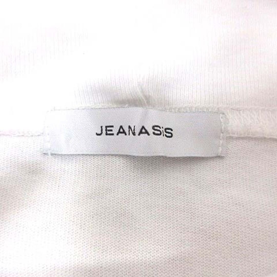 JEANASIS(ジーナシス)のJEANASIS Tシャツ カットソー ハイネック 長袖 F 白 /YK ■MO レディースのトップス(Tシャツ(長袖/七分))の商品写真