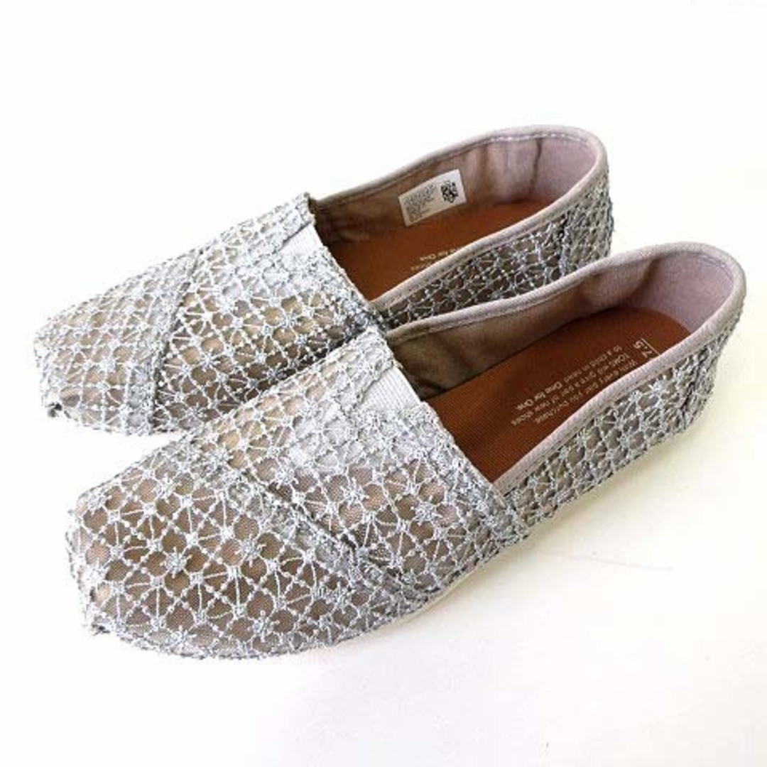 TOMS(トムズ)のトムス TOMS スリッポン スニーカー シューズ 24.5cm シルバー ラメ レディースの靴/シューズ(スニーカー)の商品写真