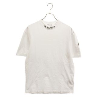 MONCLER - MONCLER モンクレール 21AW MAGLIA T-SHIRT ネックロゴ半袖Tシャツ 半袖カットソー ホワイト G20918C00025