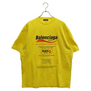 バレンシアガ(Balenciaga)のBALENCIAGA バレンシアガ CLEANING BOXY T-shirt 半袖カットソー Tシャツ イエロー KT93 651795(Tシャツ/カットソー(半袖/袖なし))