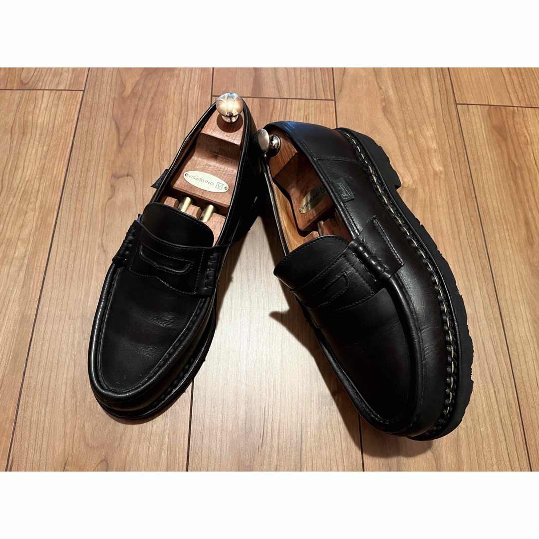 Paraboot(パラブーツ)のParaboot Reims サイズ7ハーフ NOIR  パラブーツ ランス メンズの靴/シューズ(スリッポン/モカシン)の商品写真