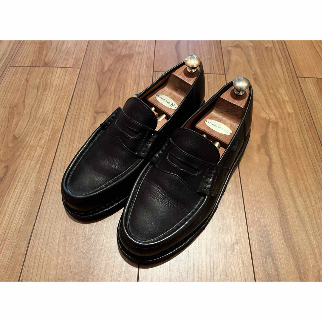 Paraboot(パラブーツ)のParaboot Reims サイズ7ハーフ NOIR  パラブーツ ランス メンズの靴/シューズ(スリッポン/モカシン)の商品写真