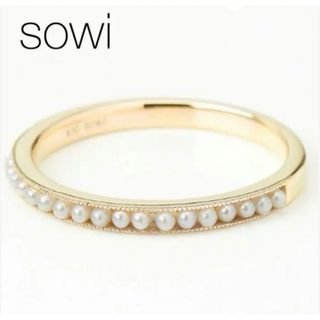 sowi - ■現行品■【sowi】K10YG シードパールハーフエタニティリング