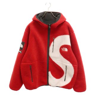 シュプリーム(Supreme)のSUPREME シュプリーム 20AW×THE NORTH FACE S Logo Hooded Fleece Jacket×ザノースフェイス エスロゴ フーデッド スリースジャケット レッド NF0A5EHN(フライトジャケット)