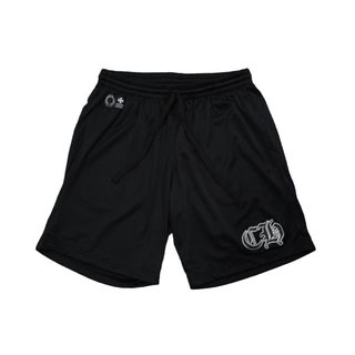 Chrome Hearts - 新品未使用品 CHROME HEARTS クロムハーツ MESH VARSITY SHORTS ハーフパンツ メッシュパンツ ブラック Lサイズ 中古 61734