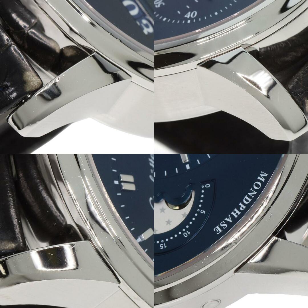 Glashutte Original(グラスヒュッテオリジナル)のGLASHUTTE ORIGINAL 1-90-02-46-32-30 パノマティックルナ ブルー 腕時計 SS 革 メンズ メンズの時計(腕時計(アナログ))の商品写真