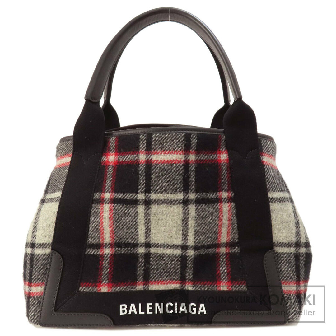 Balenciaga(バレンシアガ)のBALENCIAGA 339933 ネイビーカバス S トートバッグ ウール レディース レディースのバッグ(トートバッグ)の商品写真