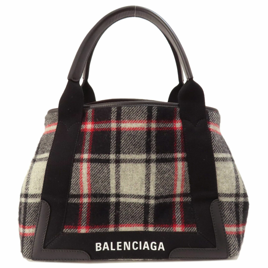 Balenciaga(バレンシアガ)のBALENCIAGA 339933 ネイビーカバス S トートバッグ ウール レディース レディースのバッグ(トートバッグ)の商品写真