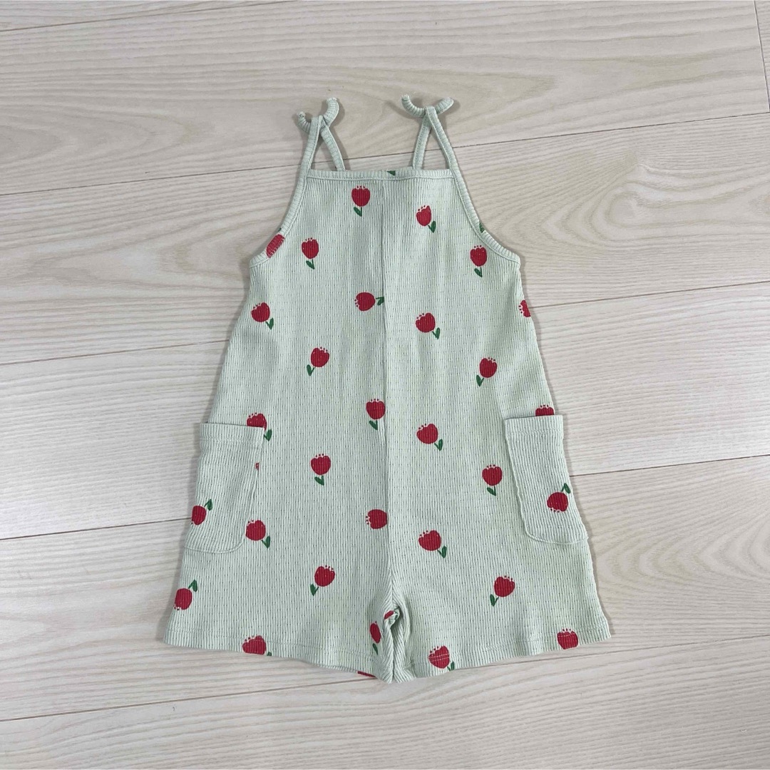 ZARA KIDS(ザラキッズ)のZARA KIDS  チューリップ柄 オールインワン キッズ/ベビー/マタニティのキッズ服女の子用(90cm~)(パンツ/スパッツ)の商品写真