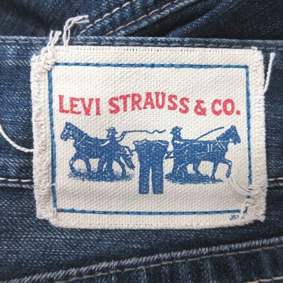 Levi's(リーバイス)のリーバイス タイトスカート ミニ デニム ウォッシュ加工 S 青 レディースのスカート(ミニスカート)の商品写真