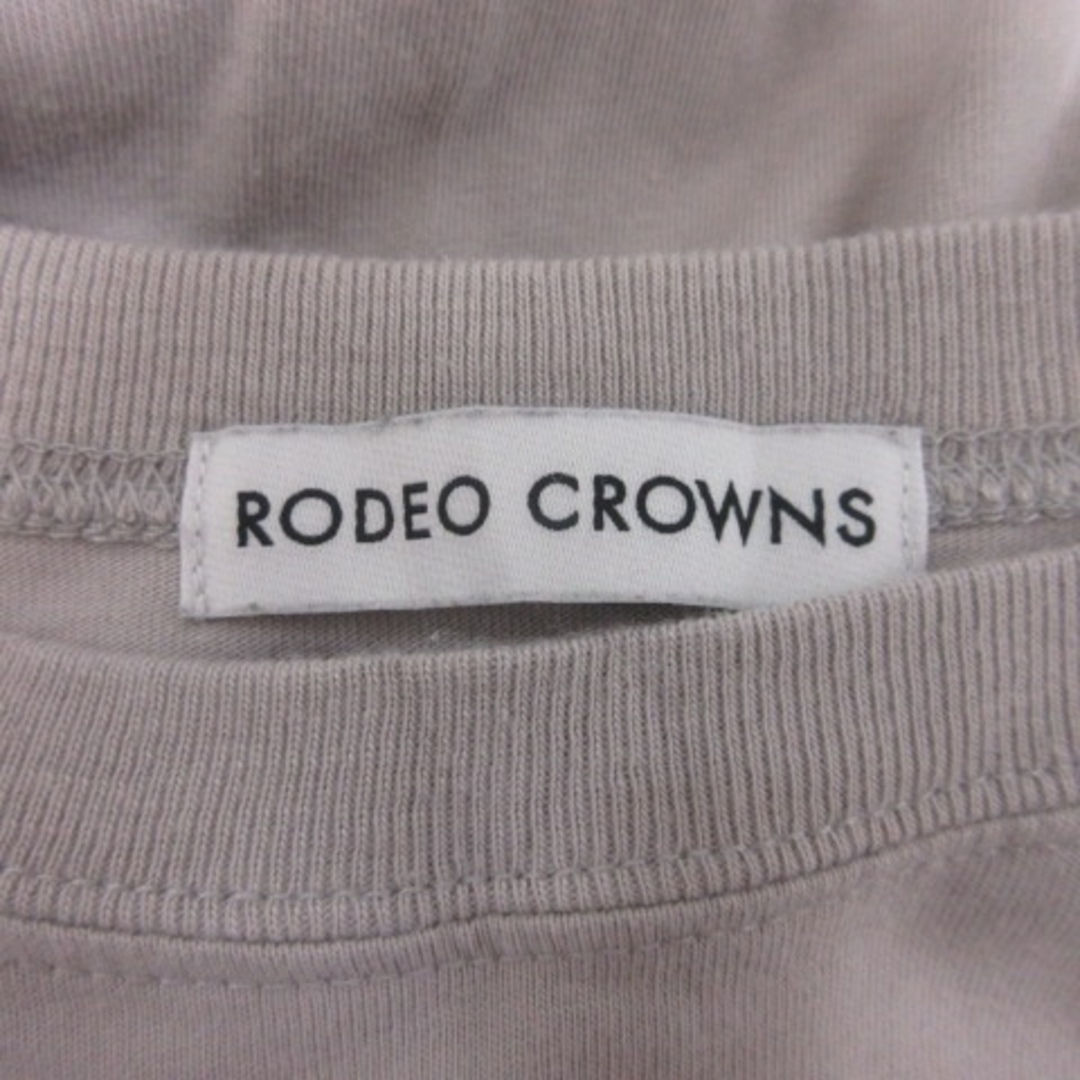 RODEO CROWNS(ロデオクラウンズ)のロデオクラウンズ Tシャツ カットソー クルーネック オーバーサイズ 長袖 F レディースのトップス(Tシャツ(長袖/七分))の商品写真