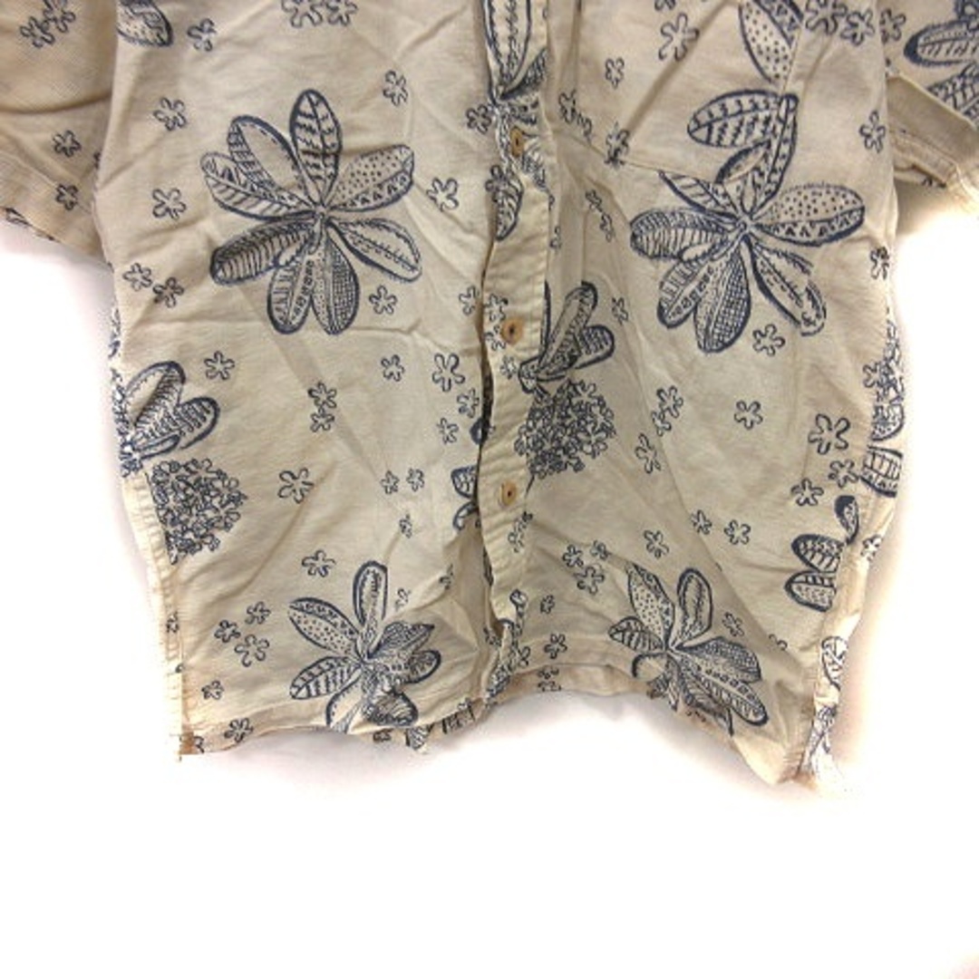 McGREGOR(マックレガー)のマックレガー マクレガー  シャツ ボタンダウン 半袖 花柄 M  オフホワイト メンズのトップス(シャツ)の商品写真