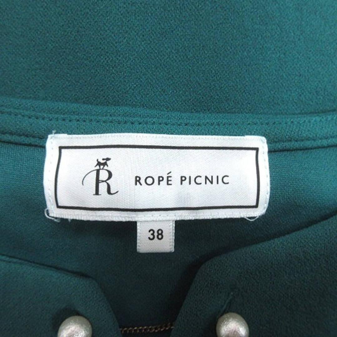 Rope' Picnic(ロペピクニック)のロペピクニック カットソー マント スリットネック ノースリーブ 38 緑 レディースのトップス(カットソー(半袖/袖なし))の商品写真