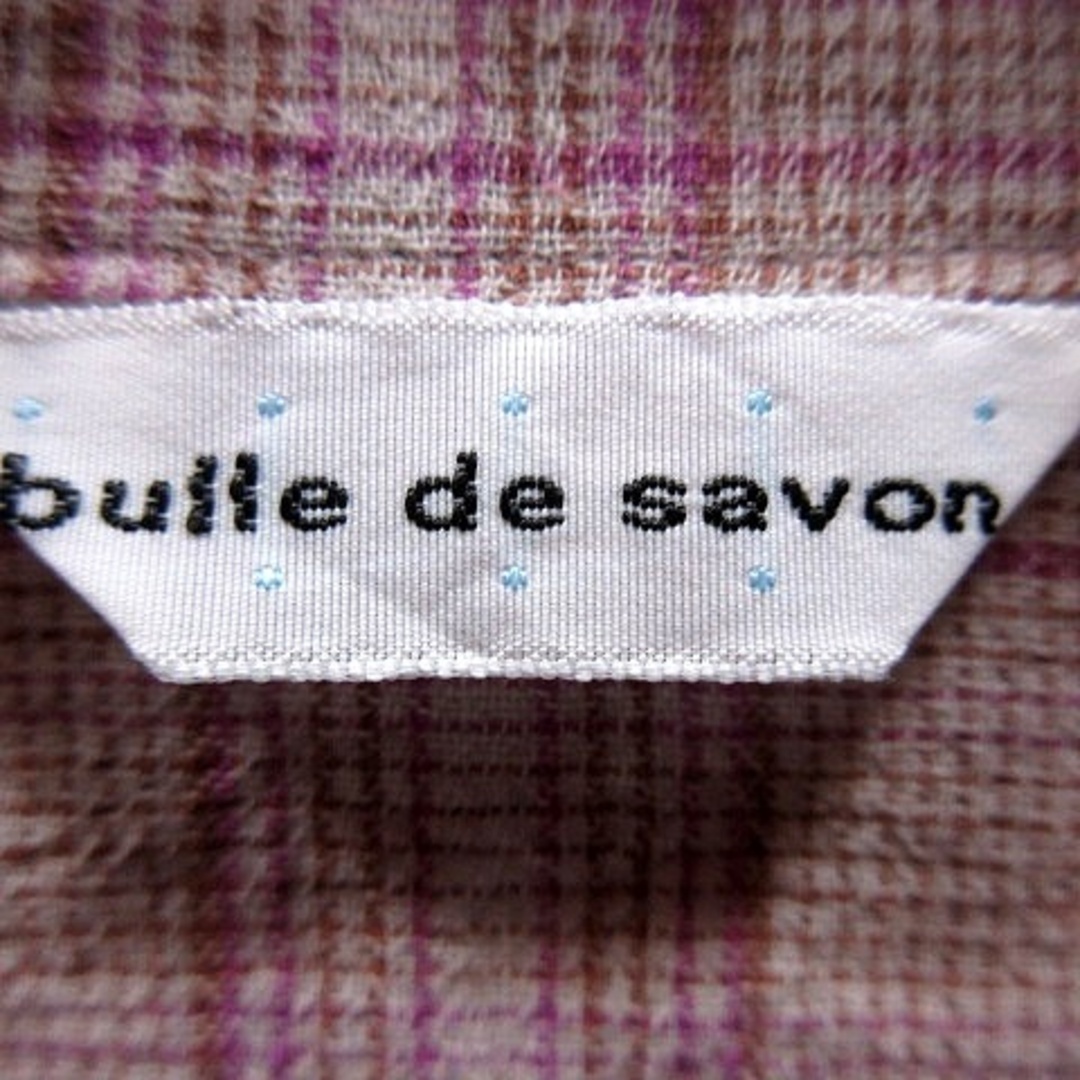 bulle de savon(ビュルデサボン)のビュルデサボン bulle de savon シャツ ブラウス 五分袖 総柄 レディースのトップス(その他)の商品写真
