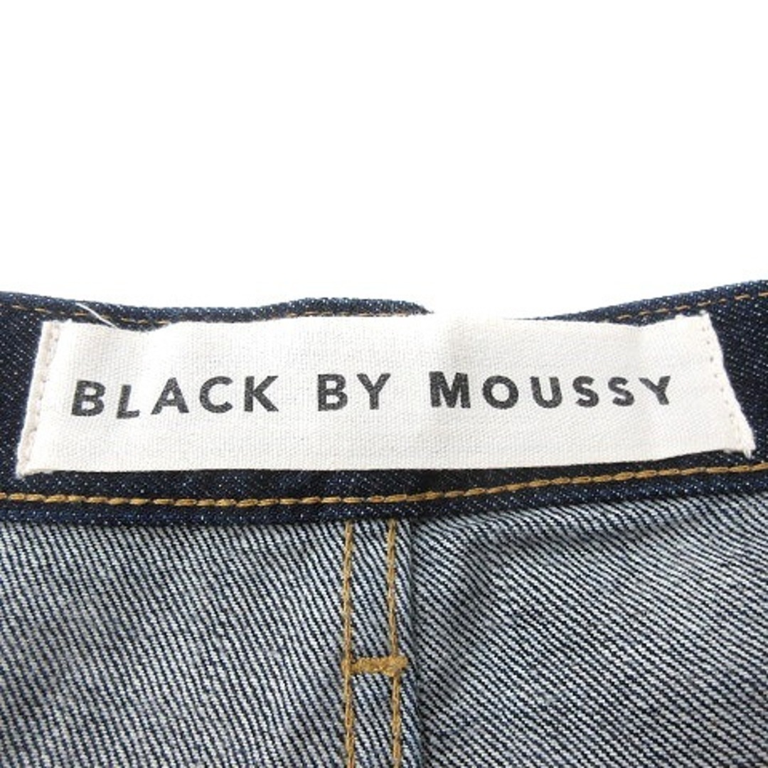 BLACK by moussy(ブラックバイマウジー)のブラック バイ マウジー デニムパンツ ジーンズ テーパード 24 紺 レディースのパンツ(デニム/ジーンズ)の商品写真