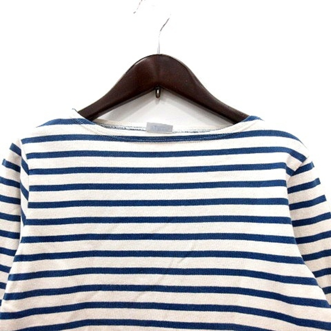 ORCIVAL(オーシバル)のオーチバル オーシバル カットソー Tシャツ ボートネック 長袖 白 青 レディースのトップス(Tシャツ(長袖/七分))の商品写真