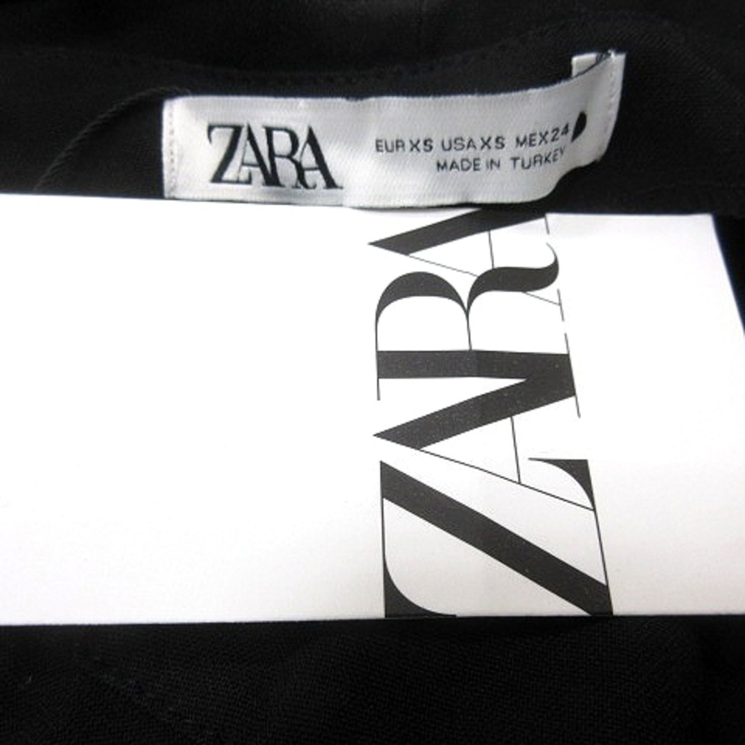 ZARA(ザラ)のザラ ZARA キャミワンピース ミニ XS 黒 ブラック /MN レディースのワンピース(ミニワンピース)の商品写真