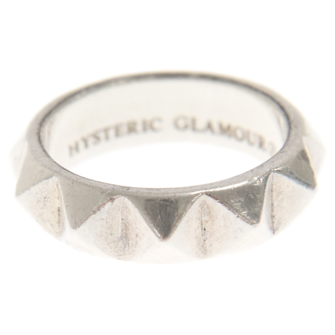 HYSTERIC GLAMOUR(ヒステリックグラマー)のHYSTERIC GLAMOUR ヒステリックグラマー ピラミッドスタッズリング シルバー メンズのアクセサリー(リング(指輪))の商品写真