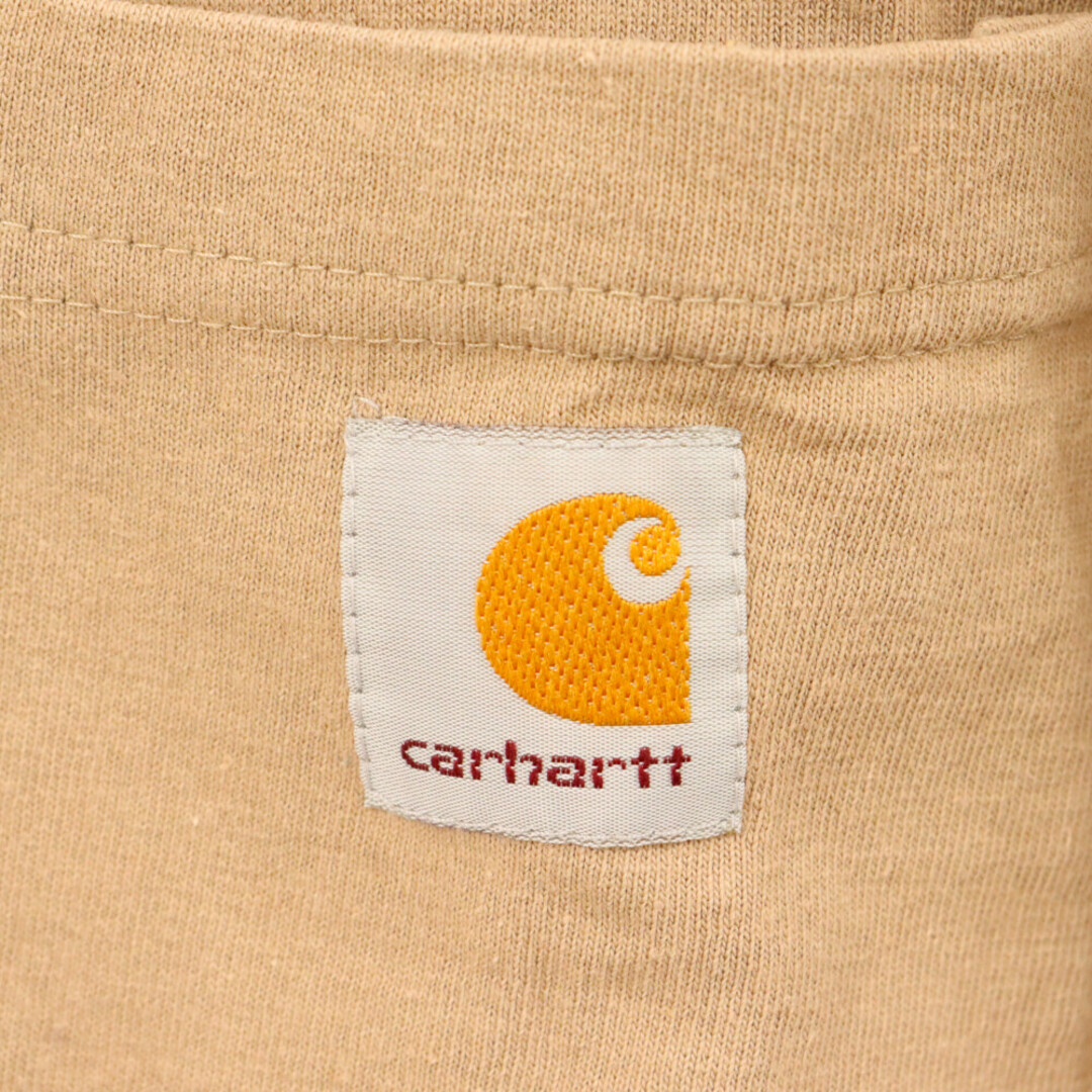 carhartt(カーハート)のCARHARTT カーハート ORIGINAL FIT オリジナルフィット ワンポイントロゴポケット半袖Tシャツ 半袖カットソー ブラウン メンズのトップス(Tシャツ/カットソー(半袖/袖なし))の商品写真