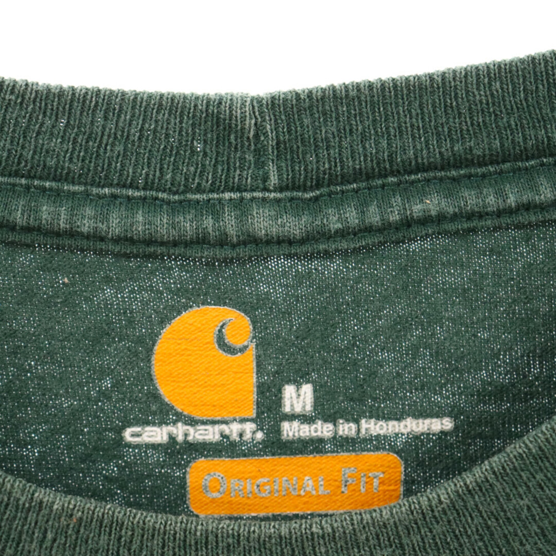 carhartt(カーハート)のCARHARTT カーハート ORIGINAL FIT オリジナルフィット ワンポイントロゴポケット半袖Tシャツ 半袖カットソー グリーン メンズのトップス(Tシャツ/カットソー(半袖/袖なし))の商品写真