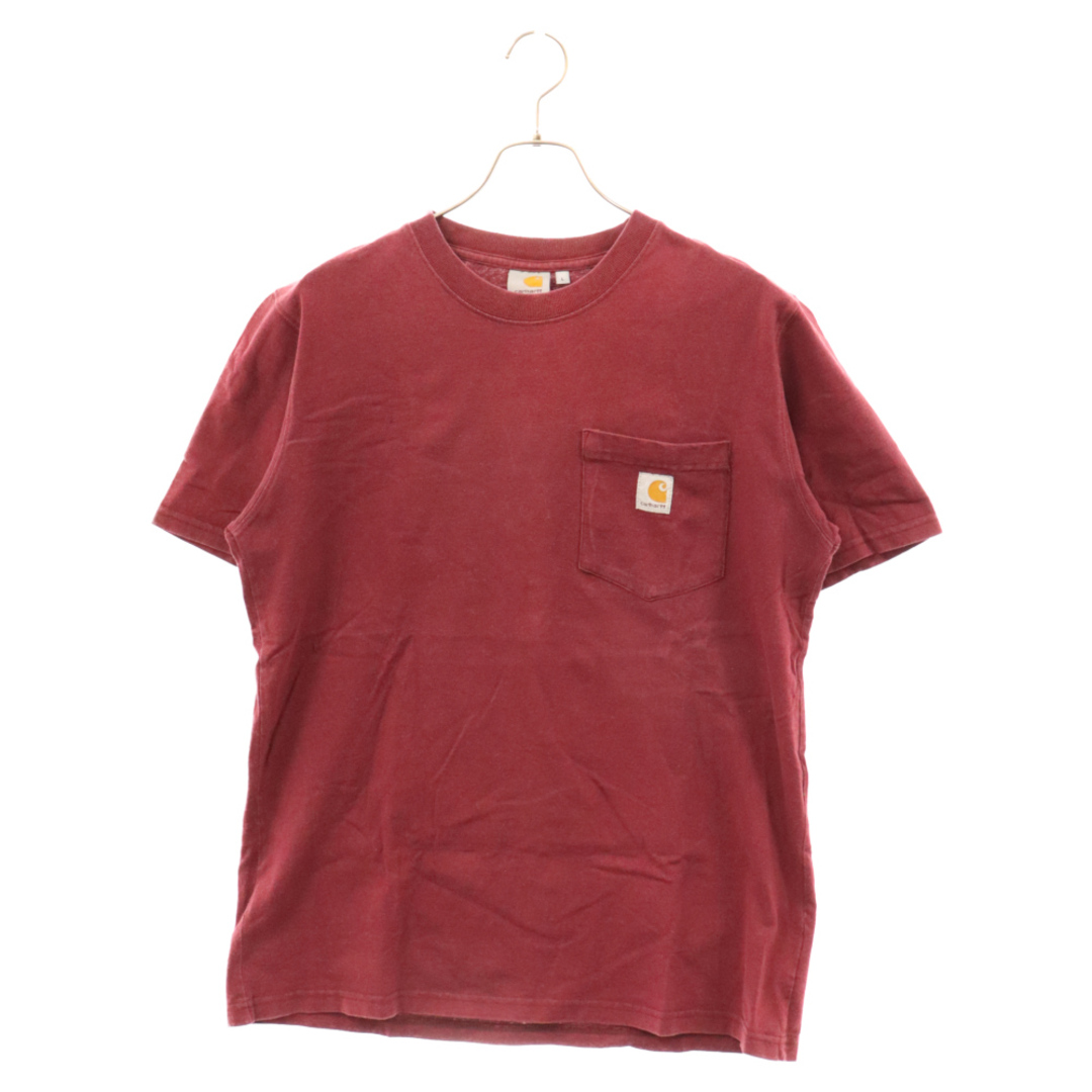 carhartt(カーハート)のCARHARTT カーハート S/S COLLEGE POCKET T-SHITR カレッジポケットTシャツ ワンポイントロゴポケット半袖Tシャツ 半袖カットソー レッド メンズのトップス(Tシャツ/カットソー(半袖/袖なし))の商品写真