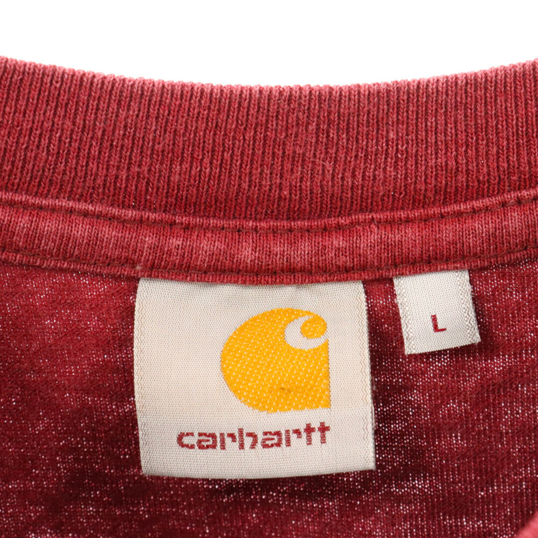 carhartt(カーハート)のCARHARTT カーハート S/S COLLEGE POCKET T-SHITR カレッジポケットTシャツ ワンポイントロゴポケット半袖Tシャツ 半袖カットソー レッド メンズのトップス(Tシャツ/カットソー(半袖/袖なし))の商品写真