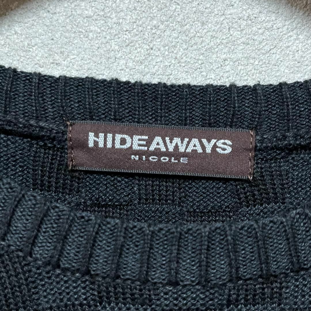 HIDEAWAY(ハイダウェイ)のHIDEAWAYS　ハイダウェイ　幾何学柄クルーネックニット メンズのトップス(ニット/セーター)の商品写真