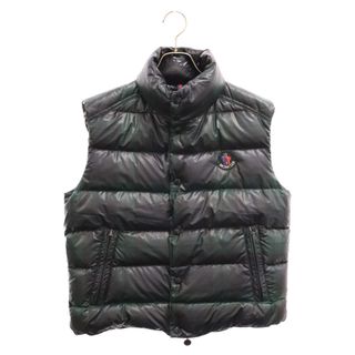 モンクレール(MONCLER)のMONCLER モンクレール CORBIER タータンチェック柄ダウンベスト グリーン(ダウンベスト)