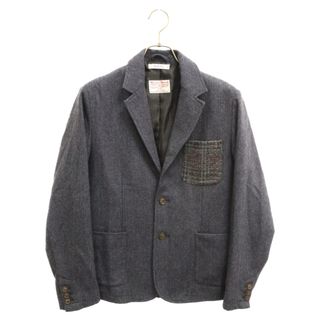 ハリスツイード(Harris Tweed)のHarris Tweed ハリスツイード NAVAL ナバル ウールポケット ヘリンボーン テーラードジャケット T-5778030 ネイビー(テーラードジャケット)