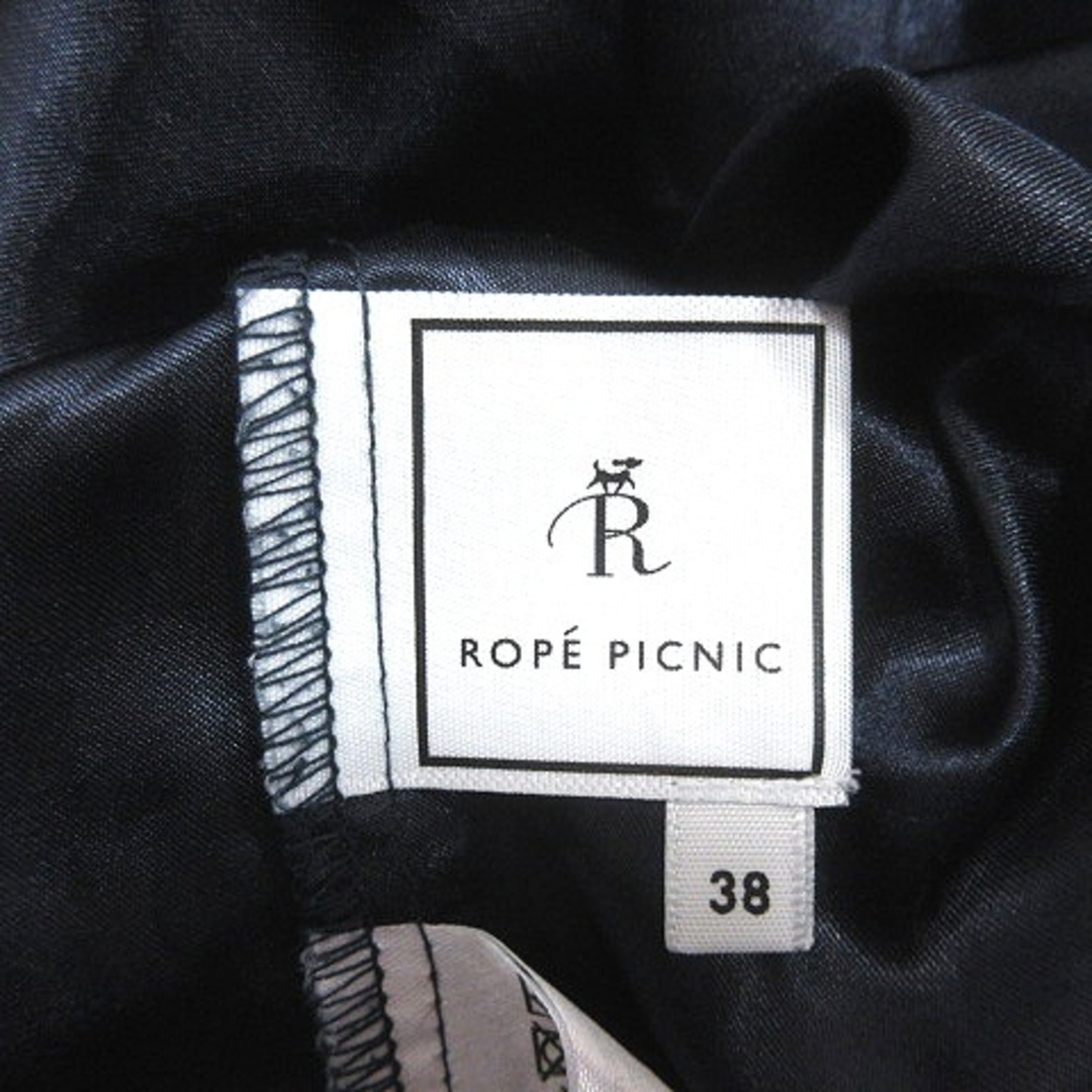 Rope' Picnic(ロペピクニック)のロペピクニック タイトスカート マキシ ロング 総レース 38 紺 ネイビー レディースのスカート(ロングスカート)の商品写真