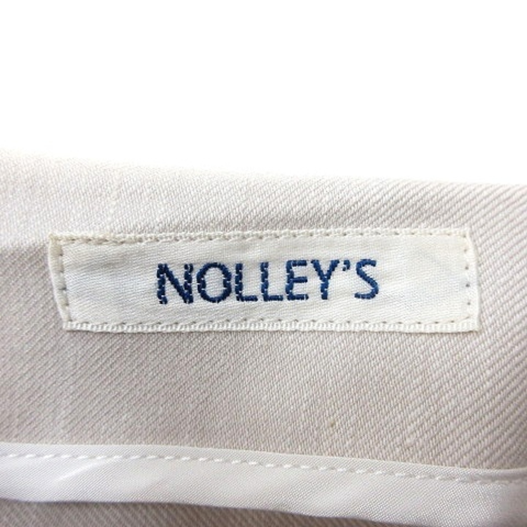 NOLLEY'S(ノーリーズ)のノーリーズ Nolley's ジャケット ブルゾン 麻混 リネン混 38 白 レディースのジャケット/アウター(ブルゾン)の商品写真