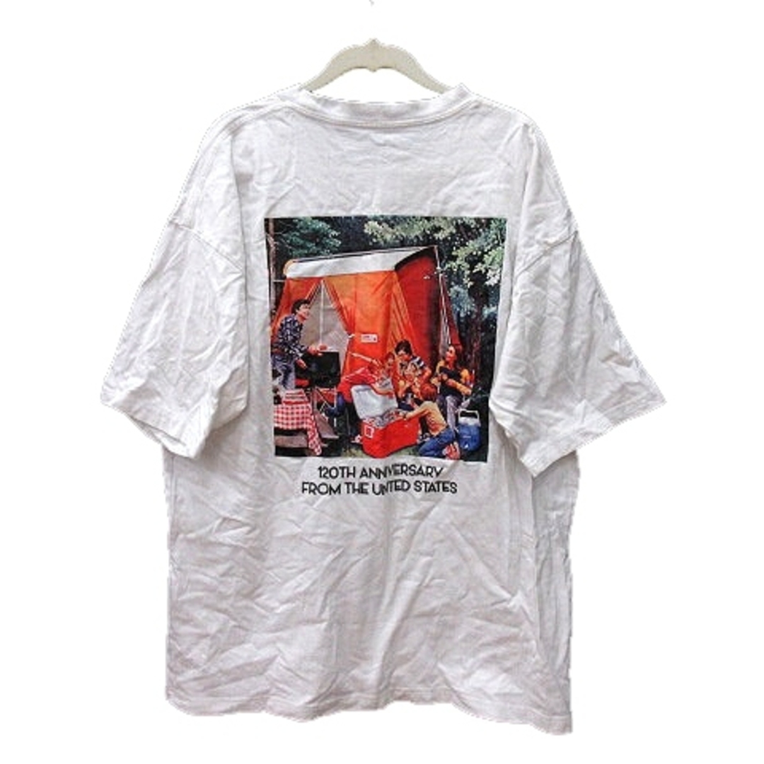 Coleman(コールマン)のコールマン カットソー Tシャツ クルーネック プリント 半袖 L 白 ホワイト メンズのトップス(Tシャツ/カットソー(半袖/袖なし))の商品写真