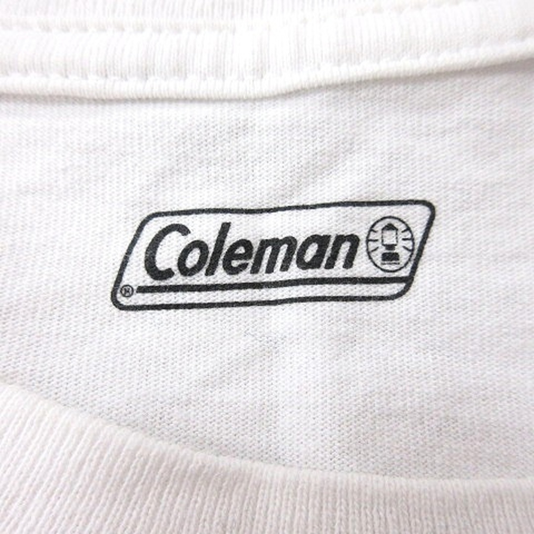 Coleman(コールマン)のコールマン カットソー Tシャツ クルーネック プリント 半袖 L 白 ホワイト メンズのトップス(Tシャツ/カットソー(半袖/袖なし))の商品写真