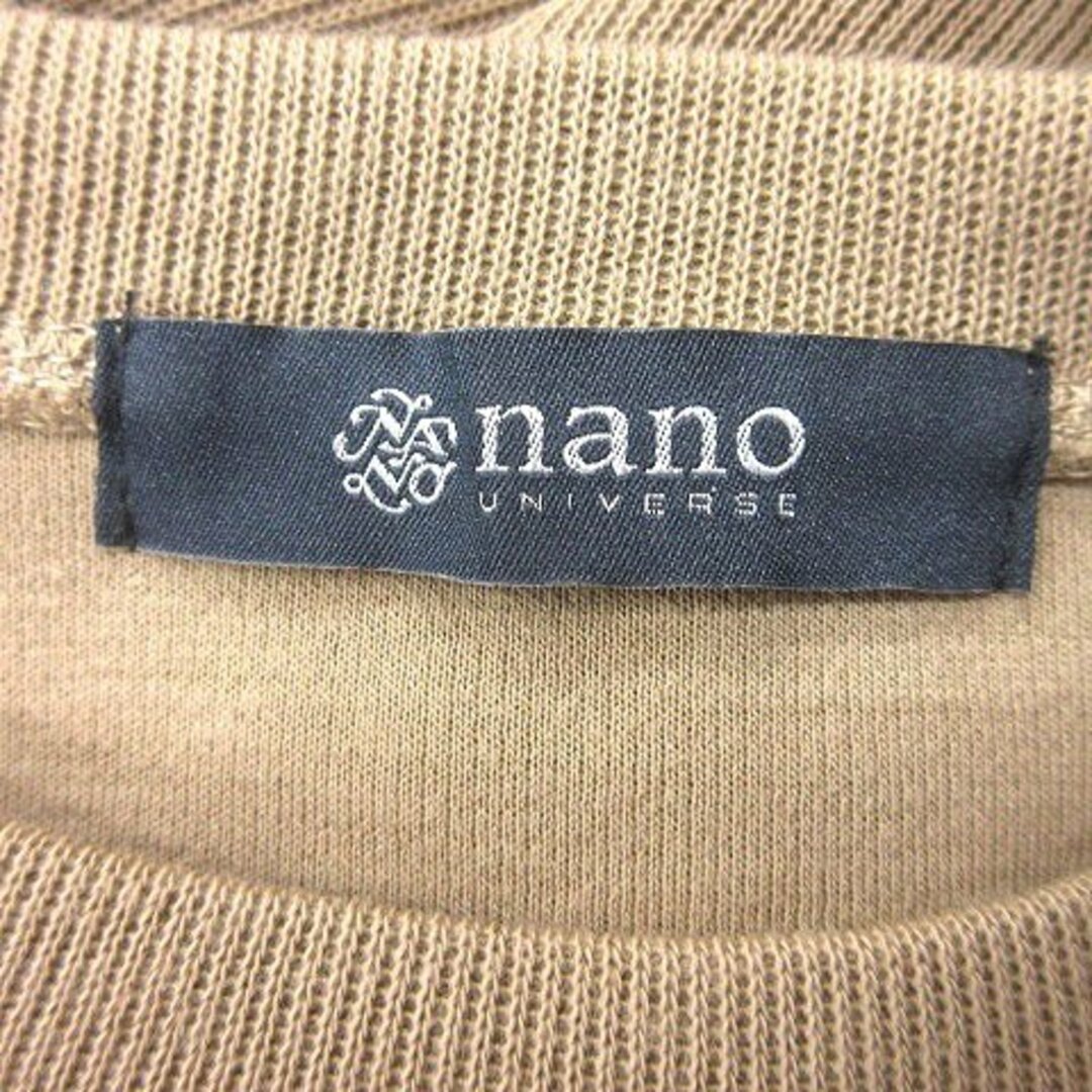 nano・universe(ナノユニバース)のナノユニバース ワンピース ひざ丈 切替 長袖 F ベージュ レディースのワンピース(ひざ丈ワンピース)の商品写真