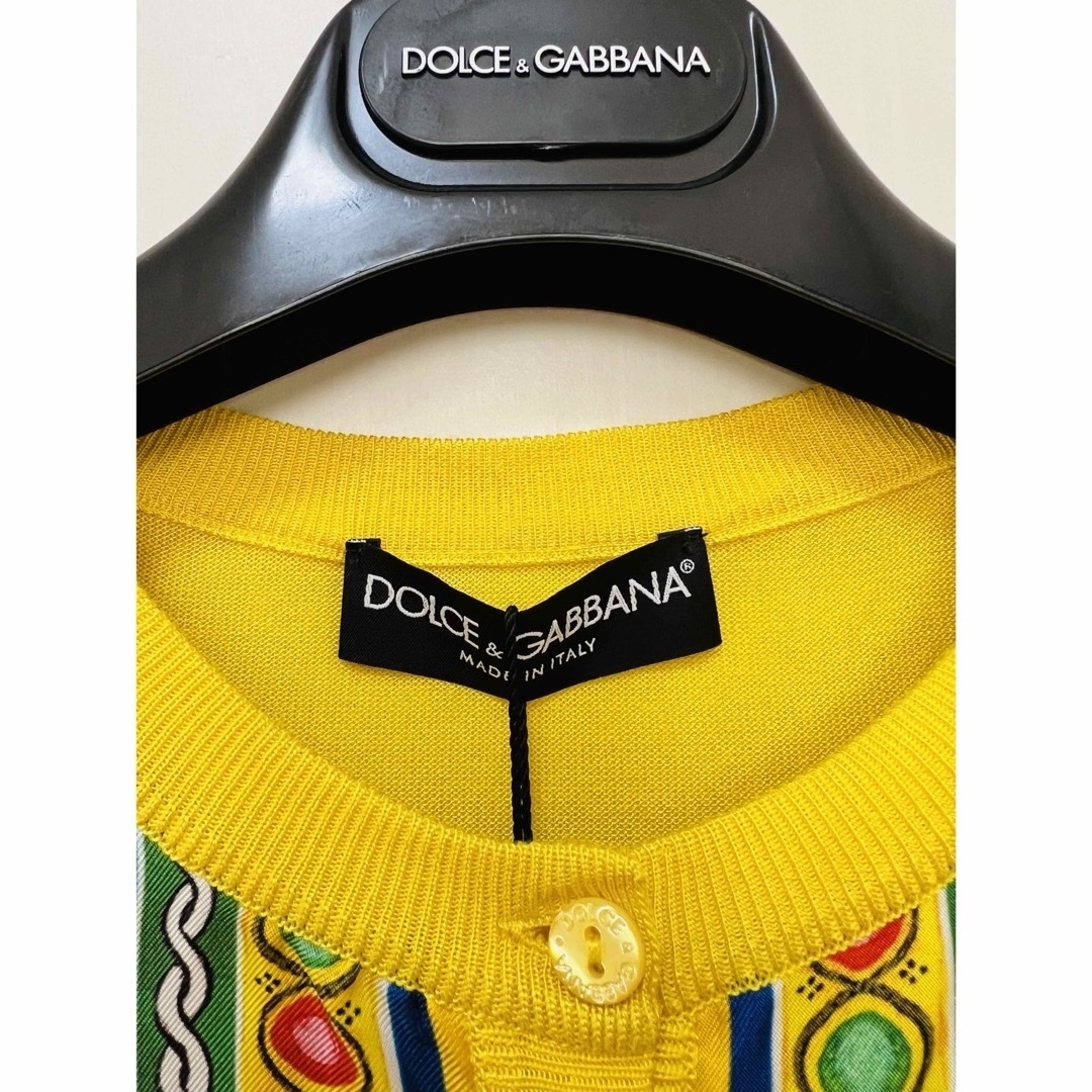 DOLCE&GABBANA(ドルチェアンドガッバーナ)のドルチェ＆ガッバーナ シルクカーディガン レディースのトップス(カーディガン)の商品写真