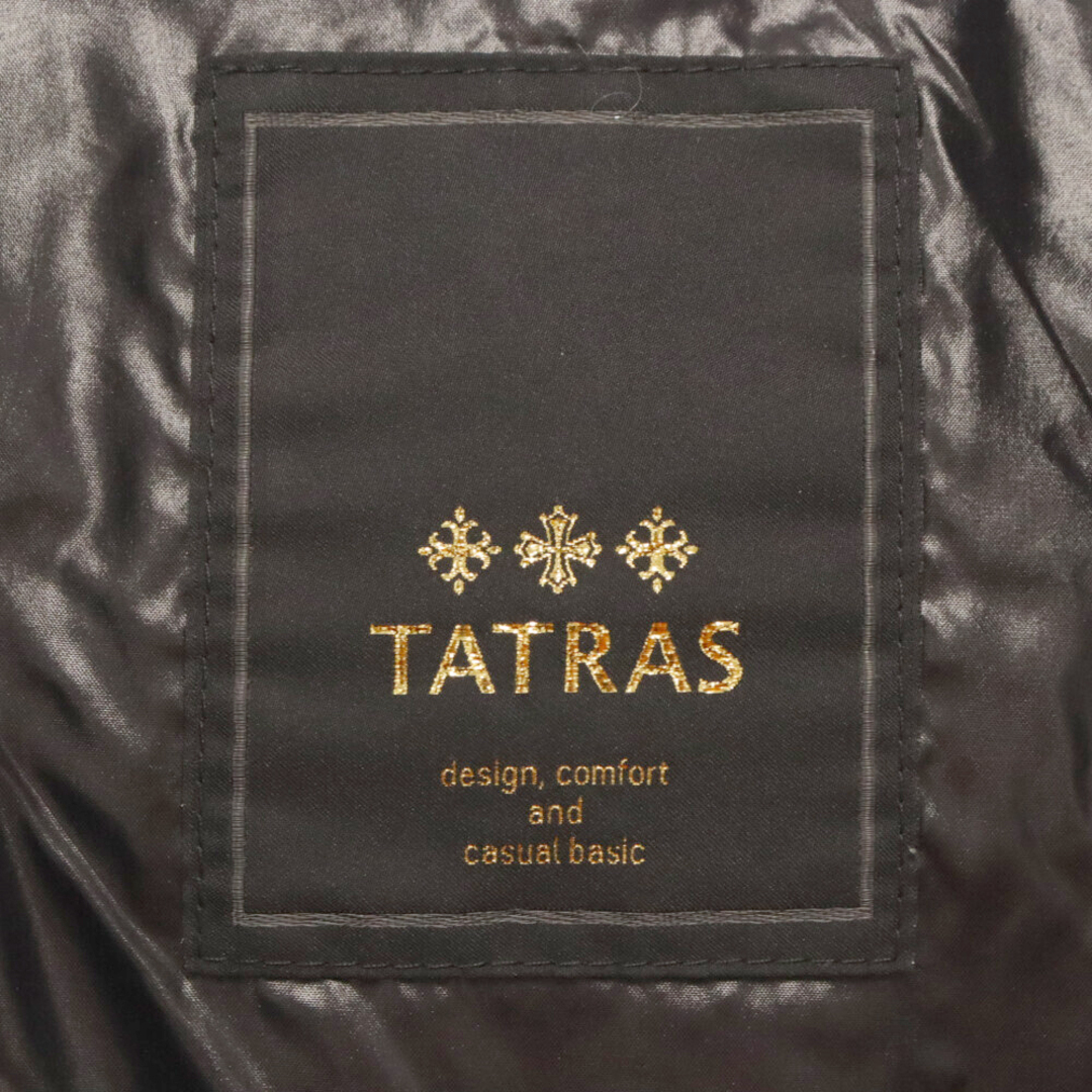 TATRAS(タトラス)のTATRAS タトラス フーディーナイロンダウンジャケット アウター ブラック MTA3SH439 メンズのジャケット/アウター(ダウンジャケット)の商品写真