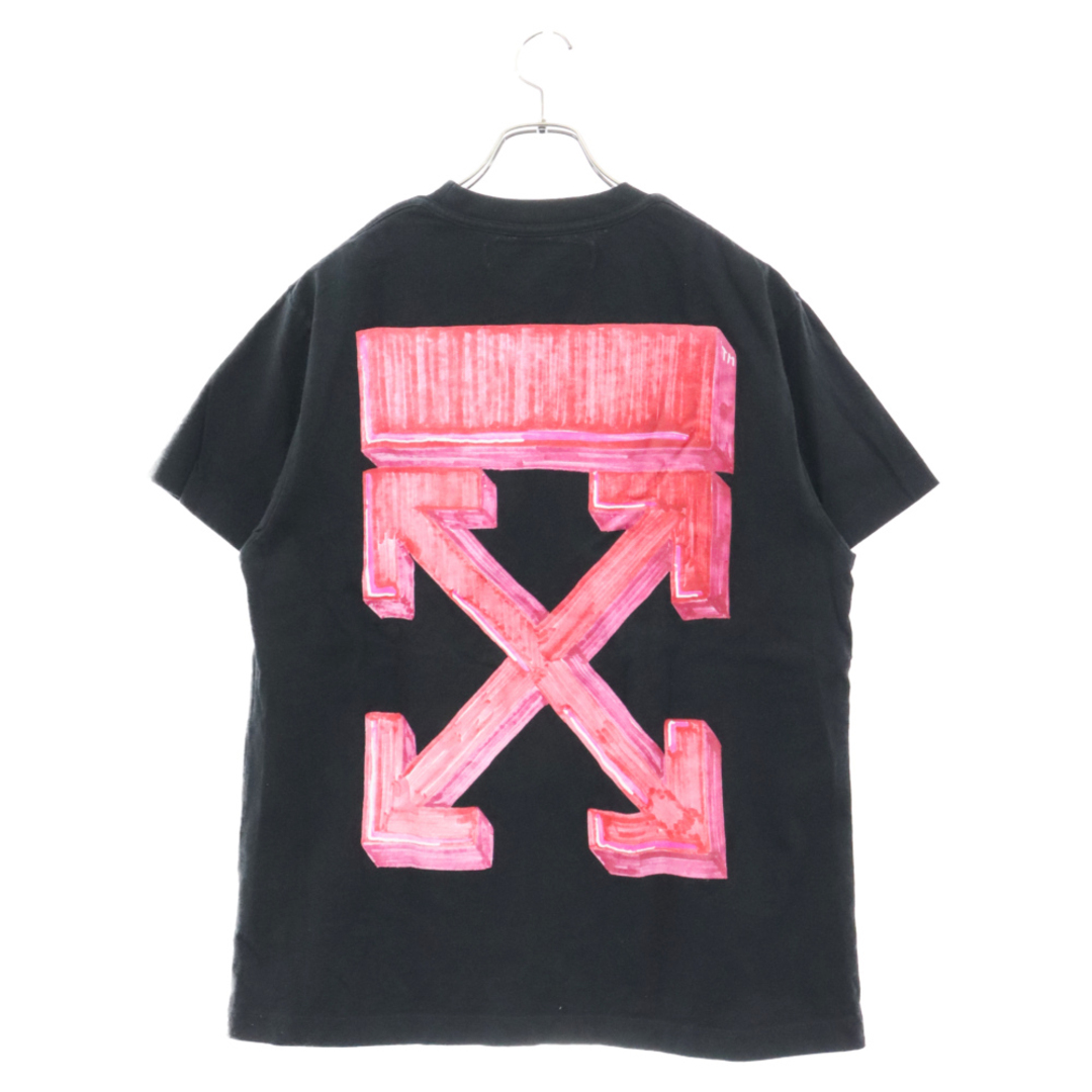 OFF-WHITE(オフホワイト)のOFF-WHITE オフホワイト 20AW MARKER バックプリントアロー半袖Tシャツ ブラック OMAA038E20JER002 メンズのトップス(Tシャツ/カットソー(半袖/袖なし))の商品写真