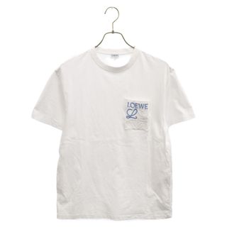 ロエベ(LOEWE)のLOEWE ロエベ ANAGRAM POCKET T SHIRT アナグラム 半袖Tシャツ カットソー ホワイト H526Y22X99(Tシャツ/カットソー(半袖/袖なし))